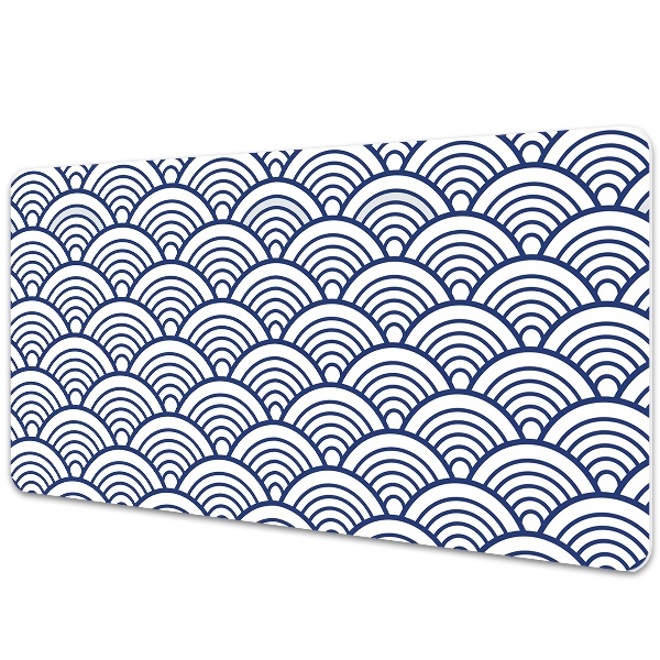 Large desk mat for children Scallop