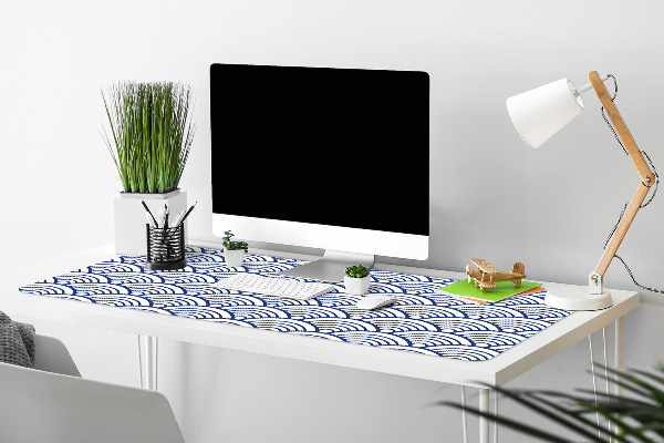 Large desk mat for children Scallop