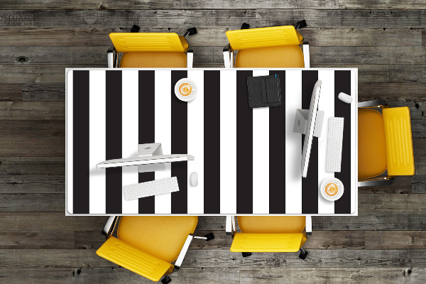 Large desk pad PVC protector Striped pattern