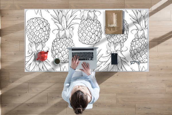 Full desk mat Pattern in pineapples