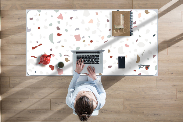 Desk pad colored spots