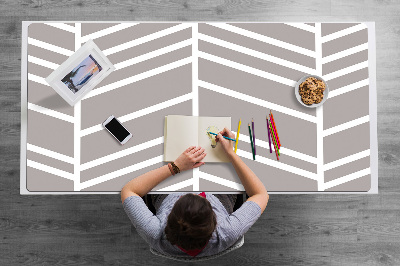 Full desk mat Herringbone pattern