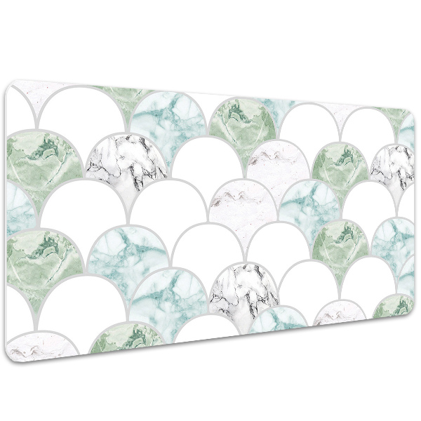 Large desk mat for children scallops
