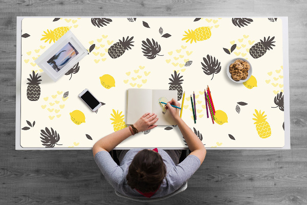Large desk mat for children pineapples