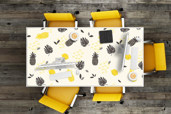 Large desk mat for children pineapples