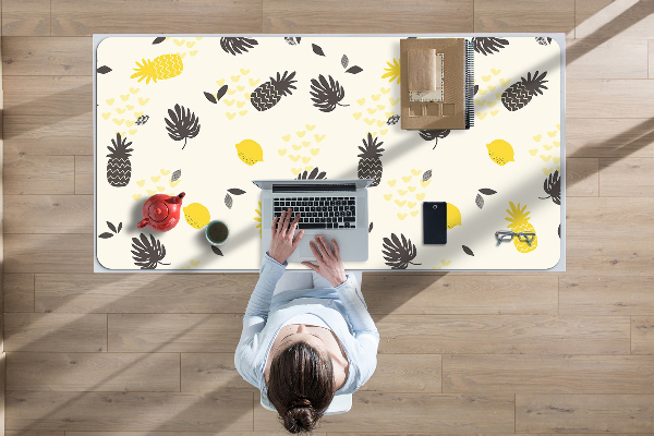 Large desk mat for children pineapples