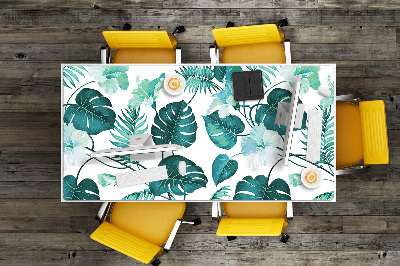 Full desk pad tropical leaves