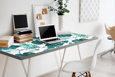 Full desk pad tropical leaves