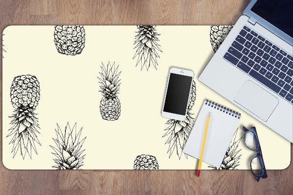 Large desk pad PVC protector pineapple pattern