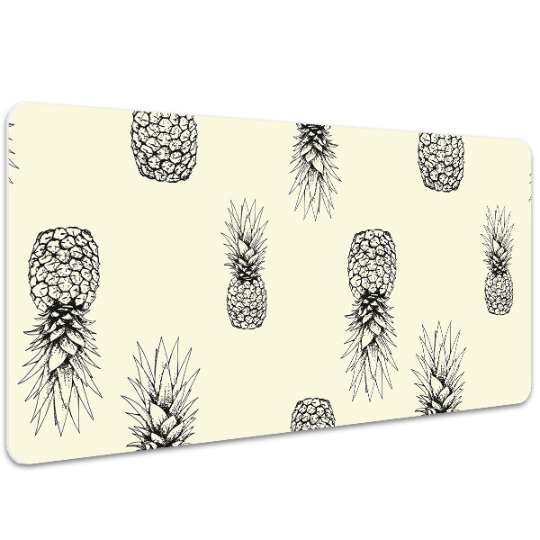Large desk pad PVC protector pineapple pattern