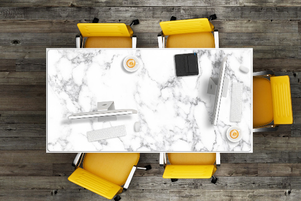 Full desk protector marble stone