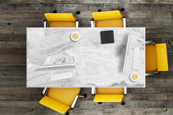 Large desk mat table protector Stone pattern