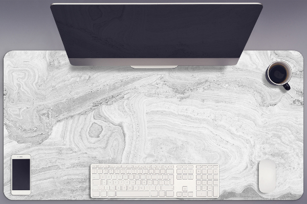 Large desk mat table protector Stone pattern