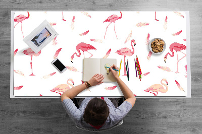 Desk pad A flock of flamingos