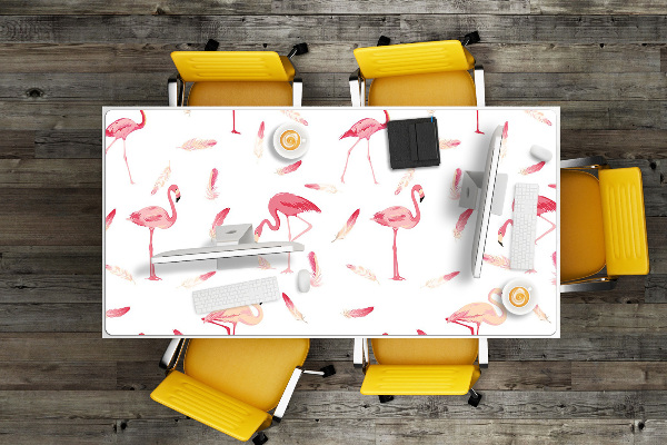 Desk pad A flock of flamingos