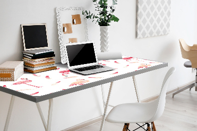 Desk pad A flock of flamingos