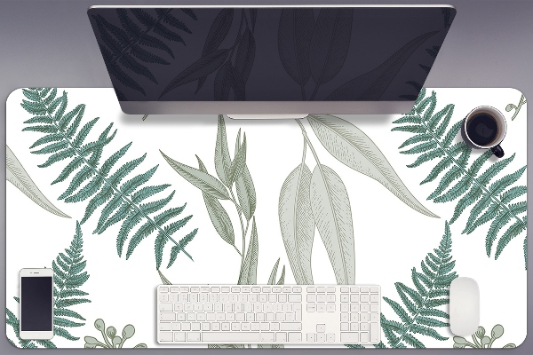 Large desk mat for children Fern
