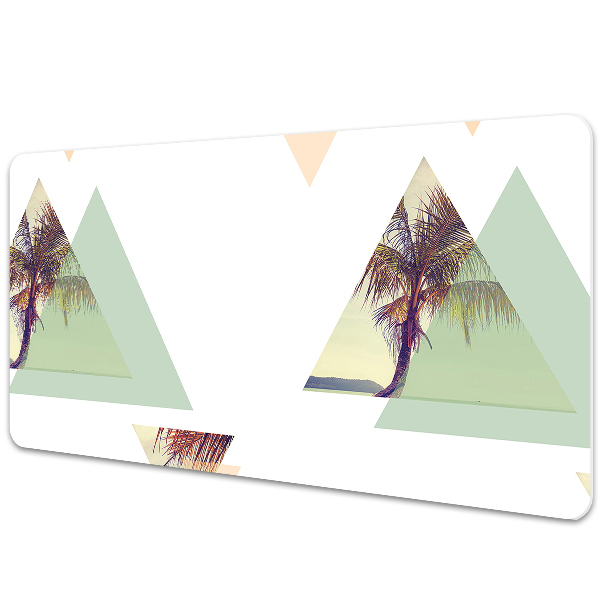 Desk mat Palm trees in triangles