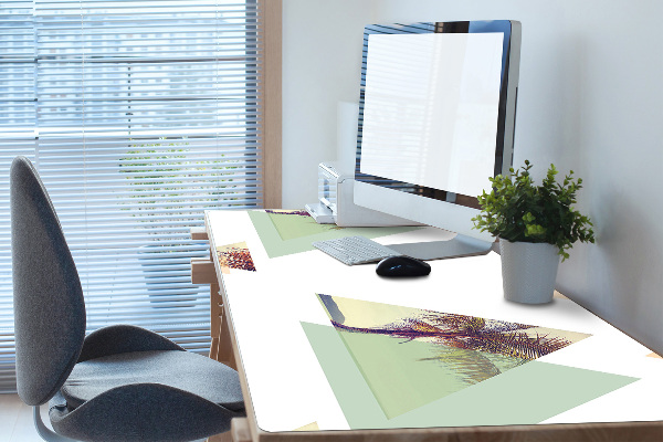 Desk mat Palm trees in triangles