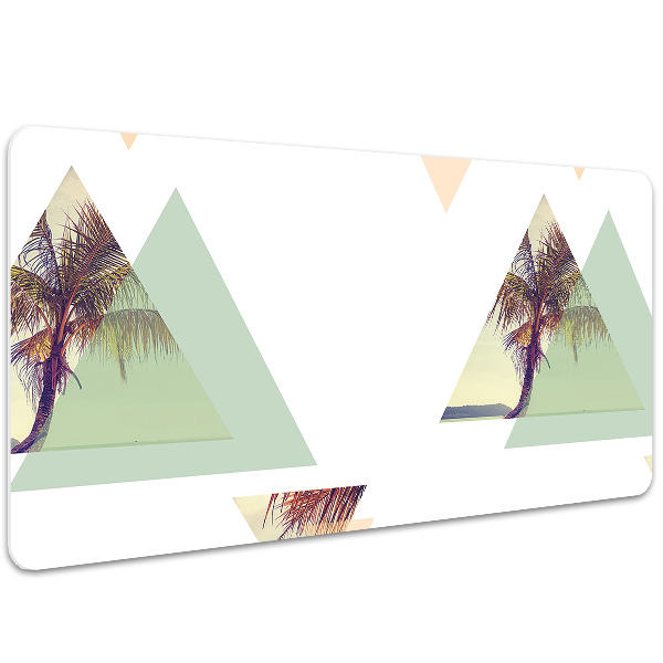 Desk mat Palm trees in triangles