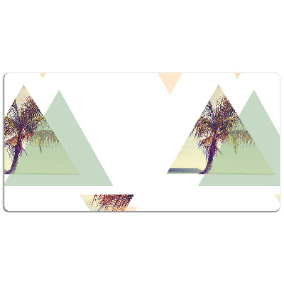 Desk mat Palm trees in triangles