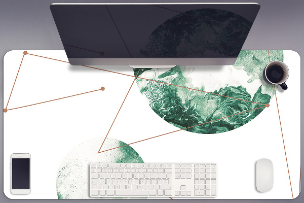 Desk mat marble moons