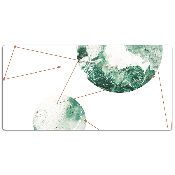 Desk mat marble moons