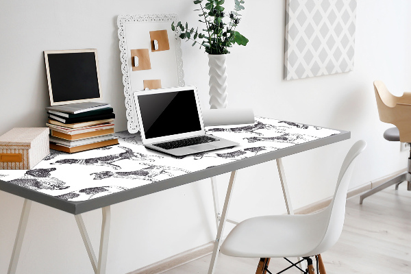 Large desk mat for children dogs pattern