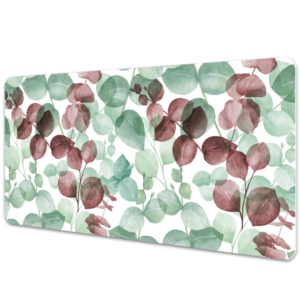 Large desk mat table protector floral pattern