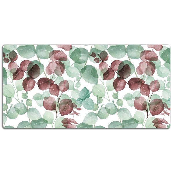 Large desk mat table protector floral pattern
