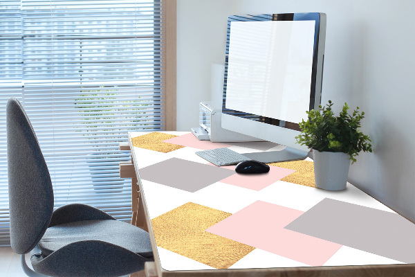 Full desk mat colored diamonds