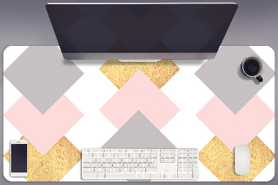 Full desk mat colored diamonds