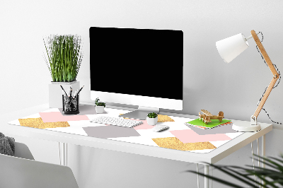 Full desk mat colored diamonds