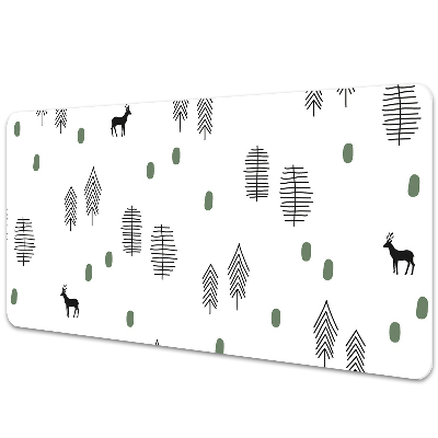 Desk pad Deer in the forest