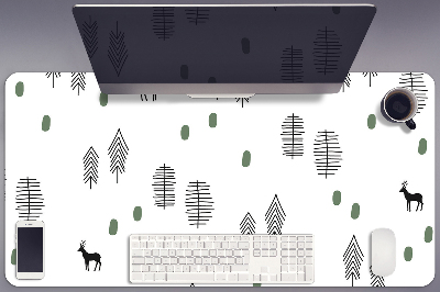 Desk pad Deer in the forest