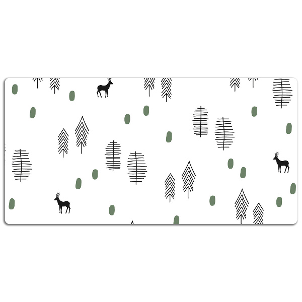 Desk pad Deer in the forest