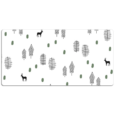 Desk pad Deer in the forest