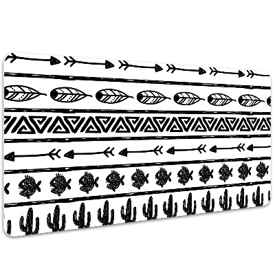 Full desk pad Boho black and white