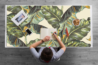 Full desk pad tropical leaves