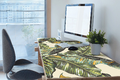 Full desk pad tropical leaves