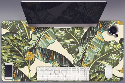 Full desk pad tropical leaves