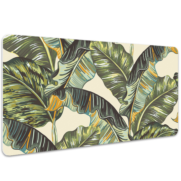 Full desk pad tropical leaves