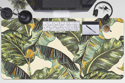 Full desk pad tropical leaves