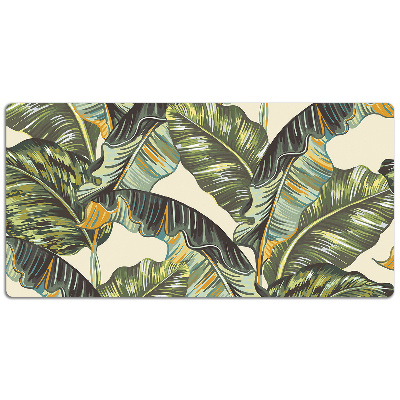 Full desk pad tropical leaves