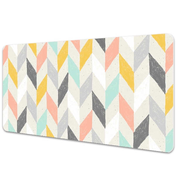 Full desk pad Pastel herringbone