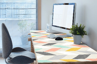 Full desk pad Pastel herringbone