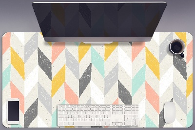 Full desk pad Pastel herringbone