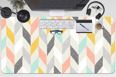 Full desk pad Pastel herringbone