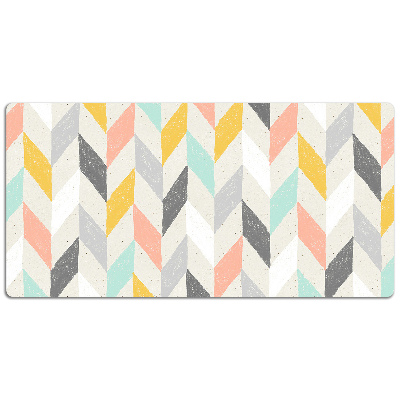 Full desk pad Pastel herringbone