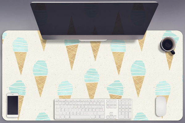 Large desk mat for children ice pattern